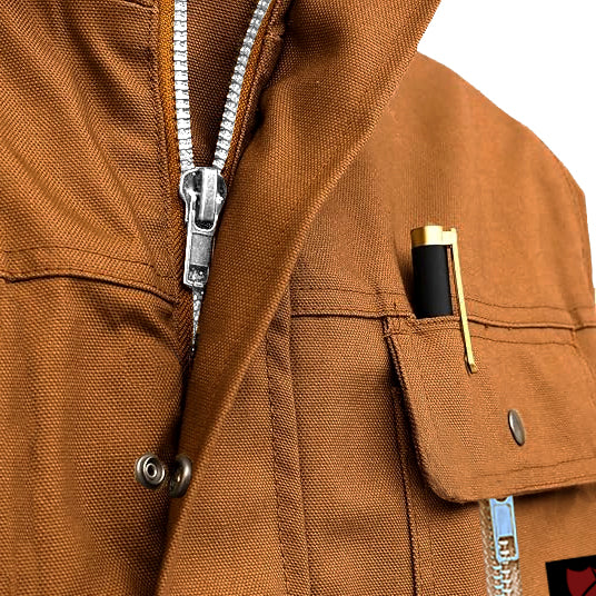 100% Cotton Flame Resistant Welding Jacket Khaki Welding Coat