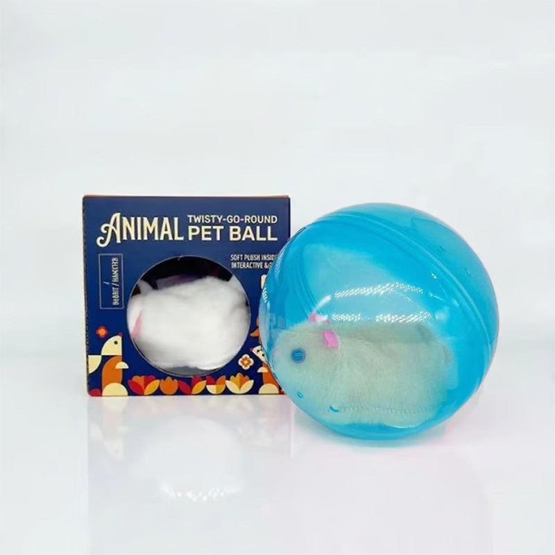 🔥2026 HOT SALE 50% OFF⏳|🐱🐾Auto-Rolling Ball with Mouse Hands-Free Play for Indoor Cats