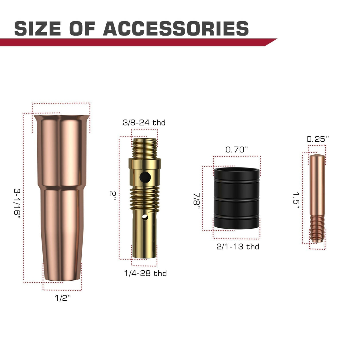 Tweco #2 MIG Gun Parts MIG Welding Gun Accessory Kit