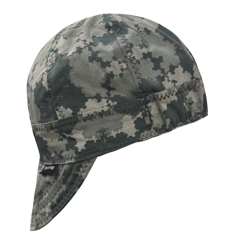 Reversible Pure Cotton Welding Cap with Elastic Retractable Band