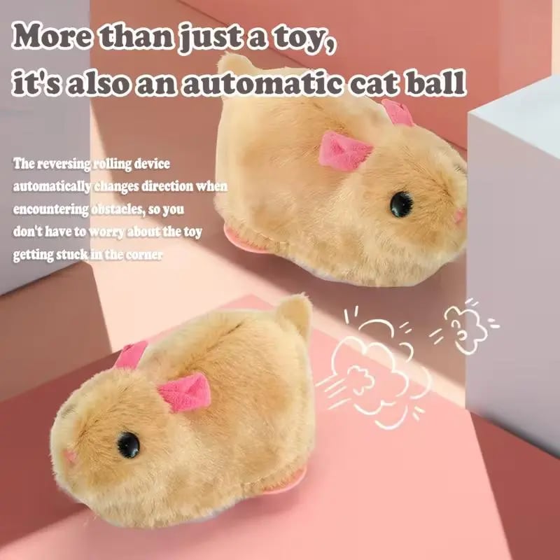 🔥2026 HOT SALE 50% OFF⏳|🐱🐾Auto-Rolling Ball with Mouse Hands-Free Play for Indoor Cats