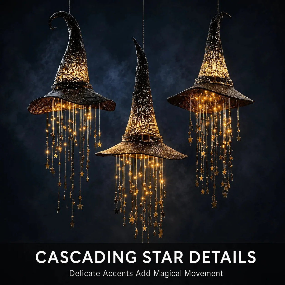 🔮 Lighted Witch Hat Hanging Chime Where Halloween Magic Meets Enchanted Glow