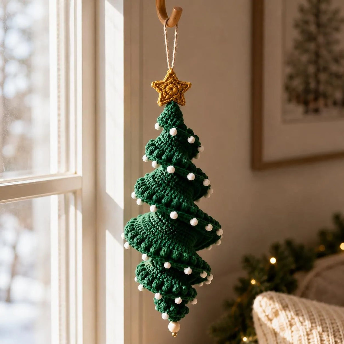 🔥 LAST DAY 49% OFF – ☃️ Crochet Snowman Spiral Ornament DIY Kit | Complete Beginner-Friendly Set with Soft Yarn, Crochet Hook, Festive Beads, Snowflakes & Step-by-Step Guide 🧶🎄✨