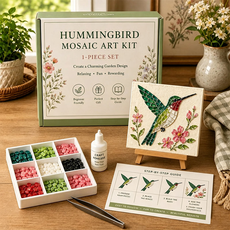 🌻🏡 Cottage Garden Mosaic DIY Kit – Create Your Own Masterpiece