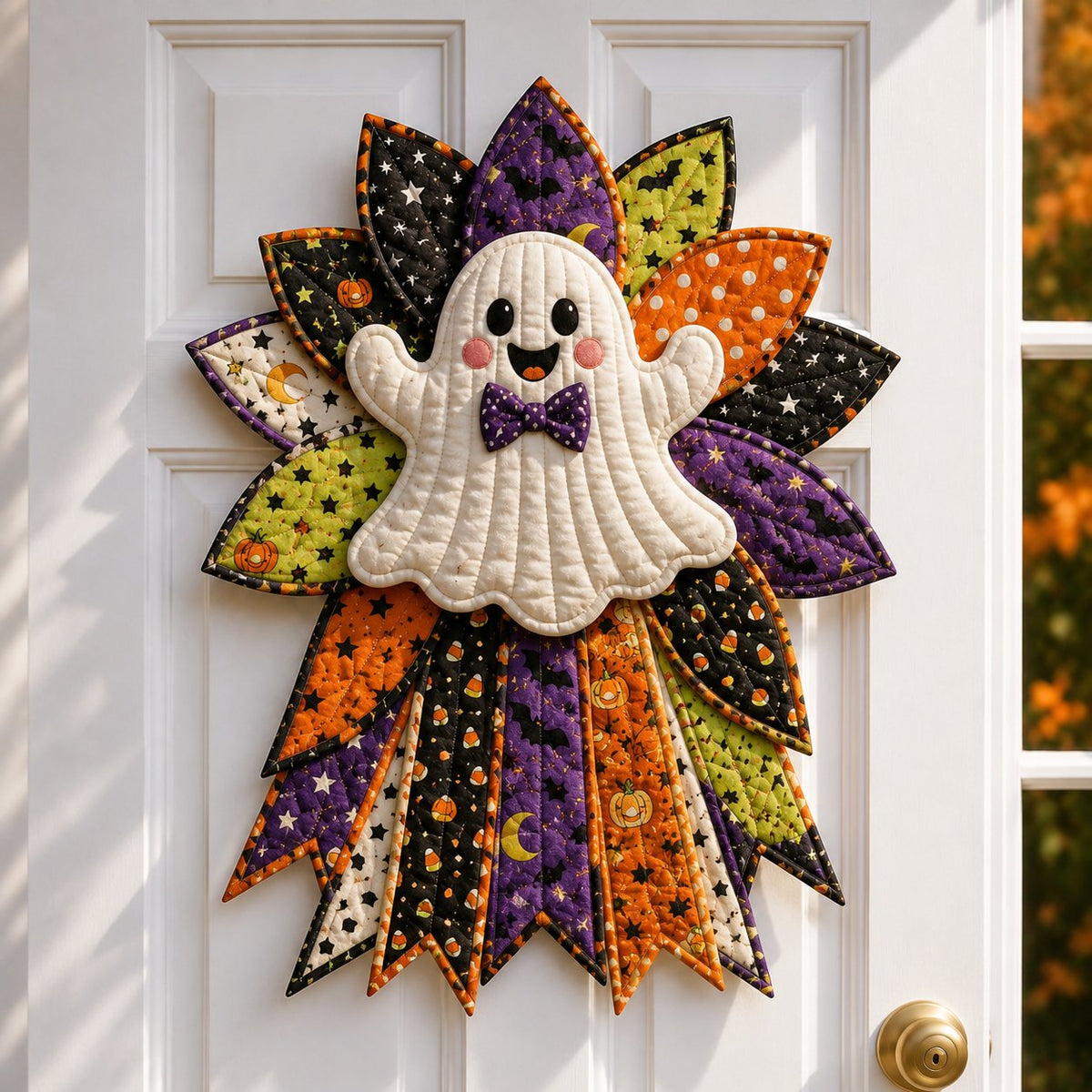 🔥Last Day 49% OFF - 🎃DIY Quilted Halloween Pumpkin Door Hanger Kit
