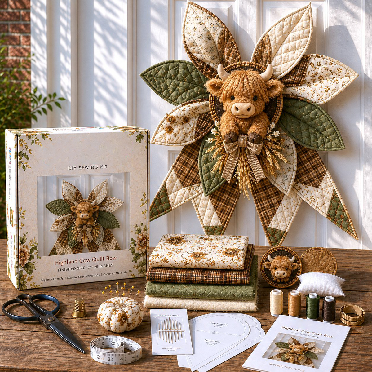 ✨Large Patchwork Bow Sewing Kit