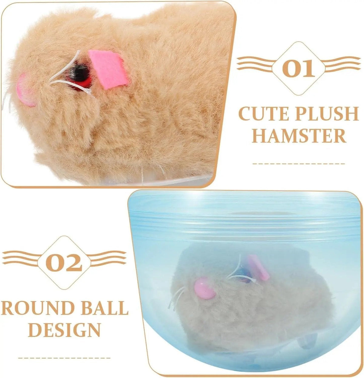 🔥2026 HOT SALE 50% OFF⏳|🐱🐾Auto-Rolling Ball with Mouse Hands-Free Play for Indoor Cats