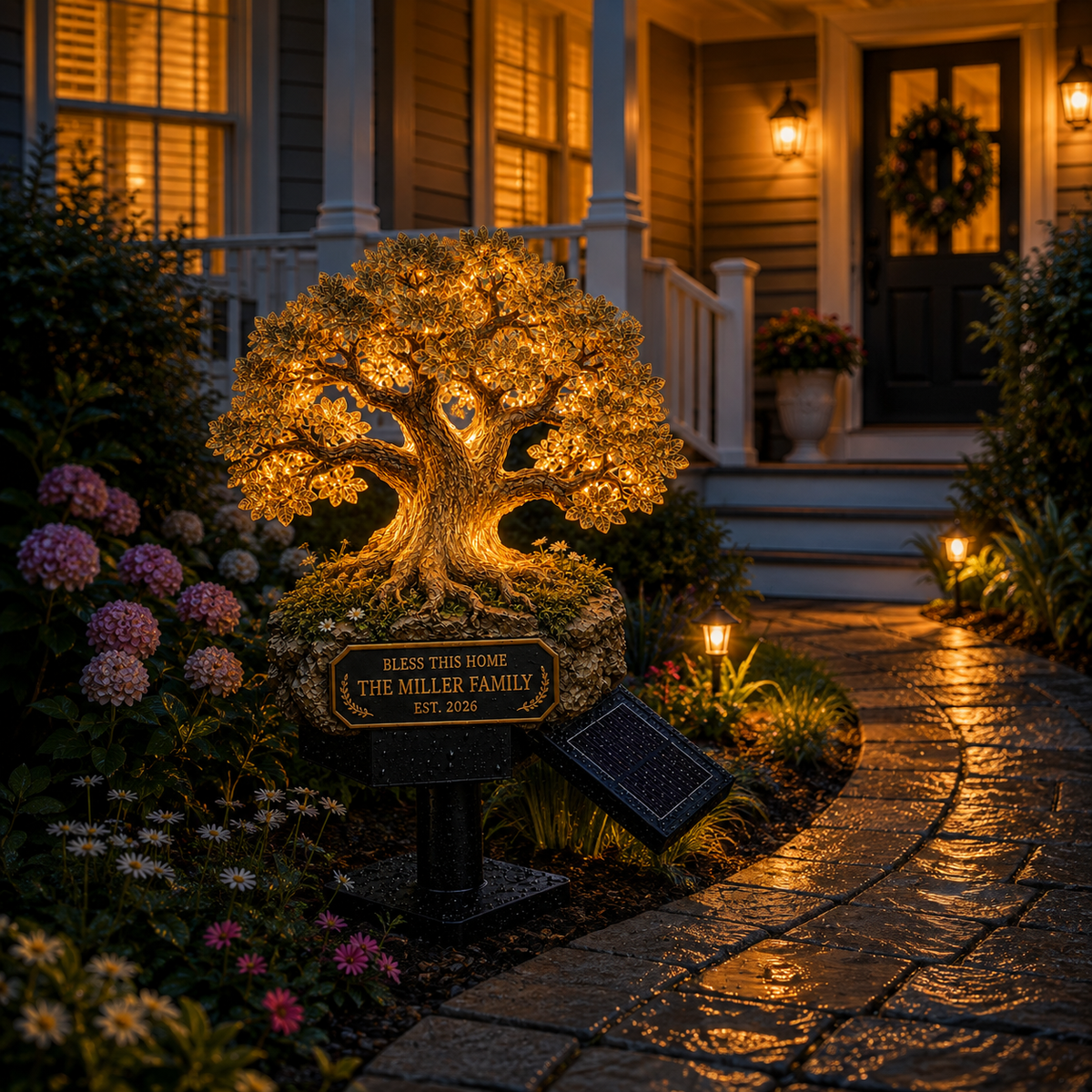 Personalized Solar Memorial Garden Light – Custom Family, Pet & Tribute Designs
