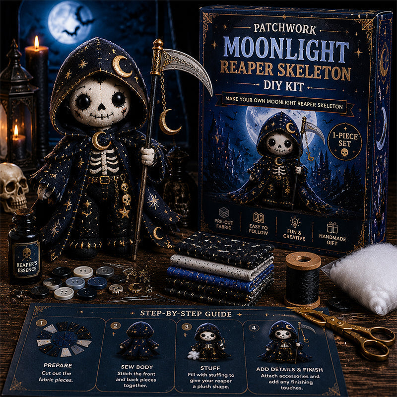 🔥Last Day 49% OFF🎃 Patchwork Skeleton Witch Girl DIY Kit