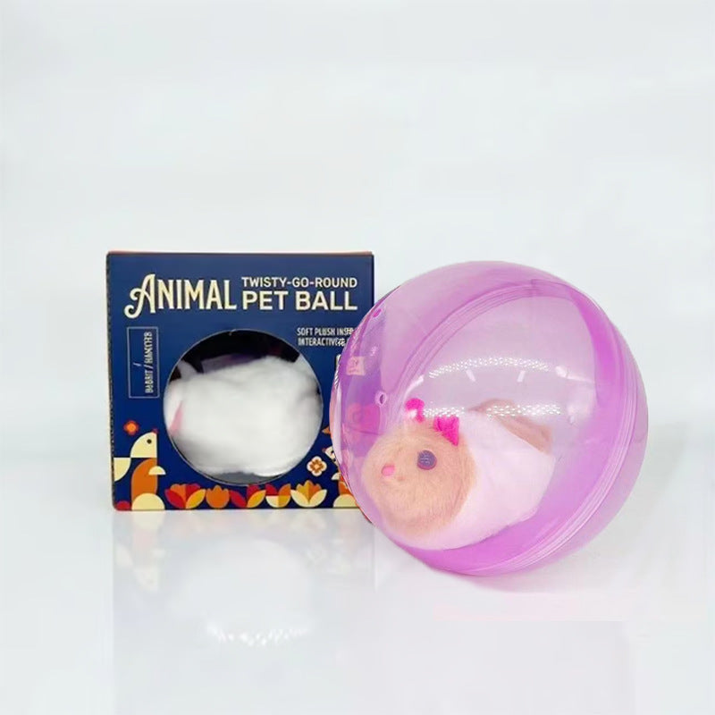 🔥2026 HOT SALE 50% OFF⏳|🐱🐾Auto-Rolling Ball with Mouse Hands-Free Play for Indoor Cats