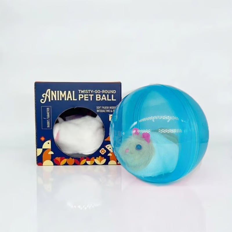 🔥2026 HOT SALE 50% OFF⏳|🐱🐾Auto-Rolling Ball with Mouse Hands-Free Play for Indoor Cats