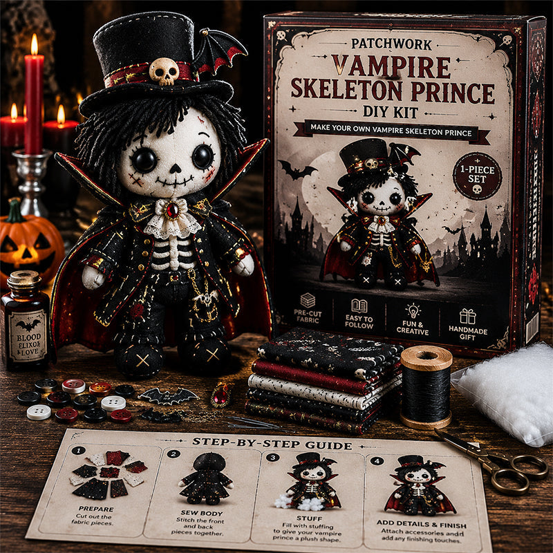 🔥Last Day 49% OFF🎃 Patchwork Skeleton Witch Girl DIY Kit