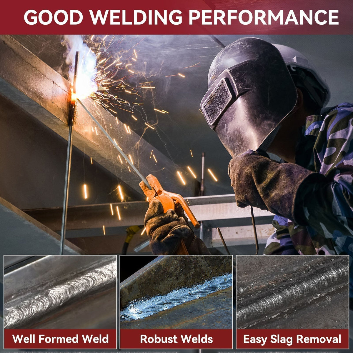 Arccaptain 6011 Welding Rod 5 Lbs Carbon Steel ARC Electrodes for Stick Welder