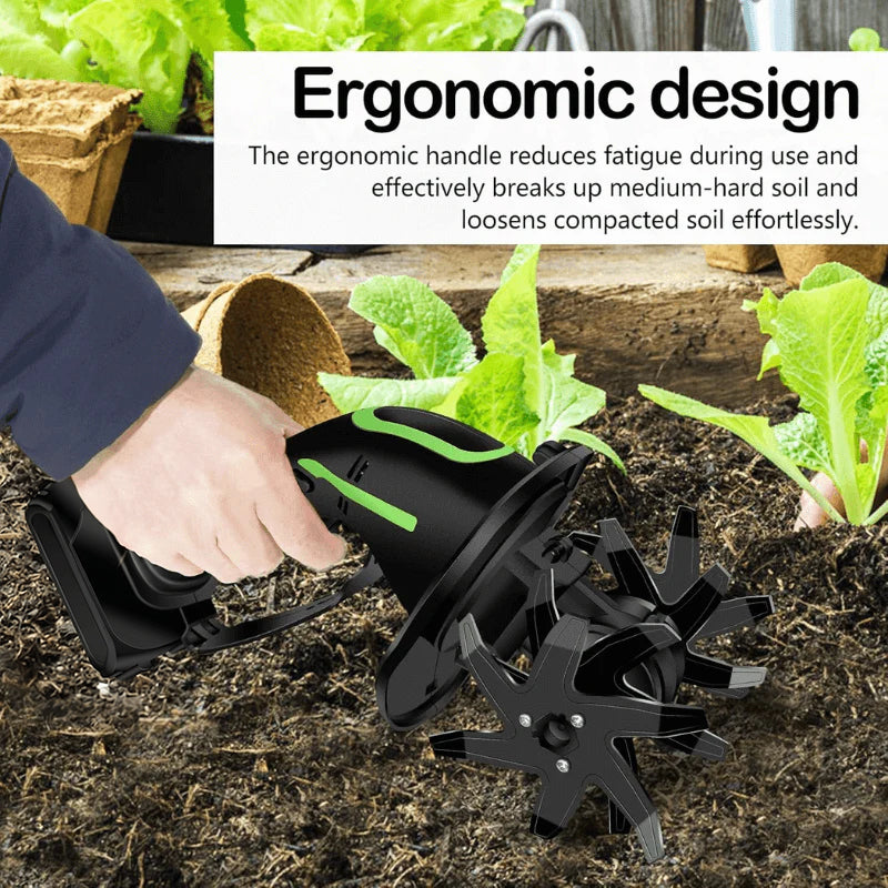 🔥Zavrlygoods™ Multifunctional 2-in-1 Cordless Tiller & Cultivator with Telescopic Pole