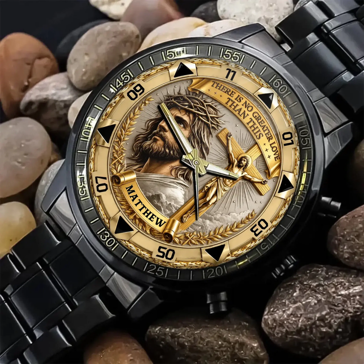 Christian Crucifix Watch – Faith-Inspired Cross Design