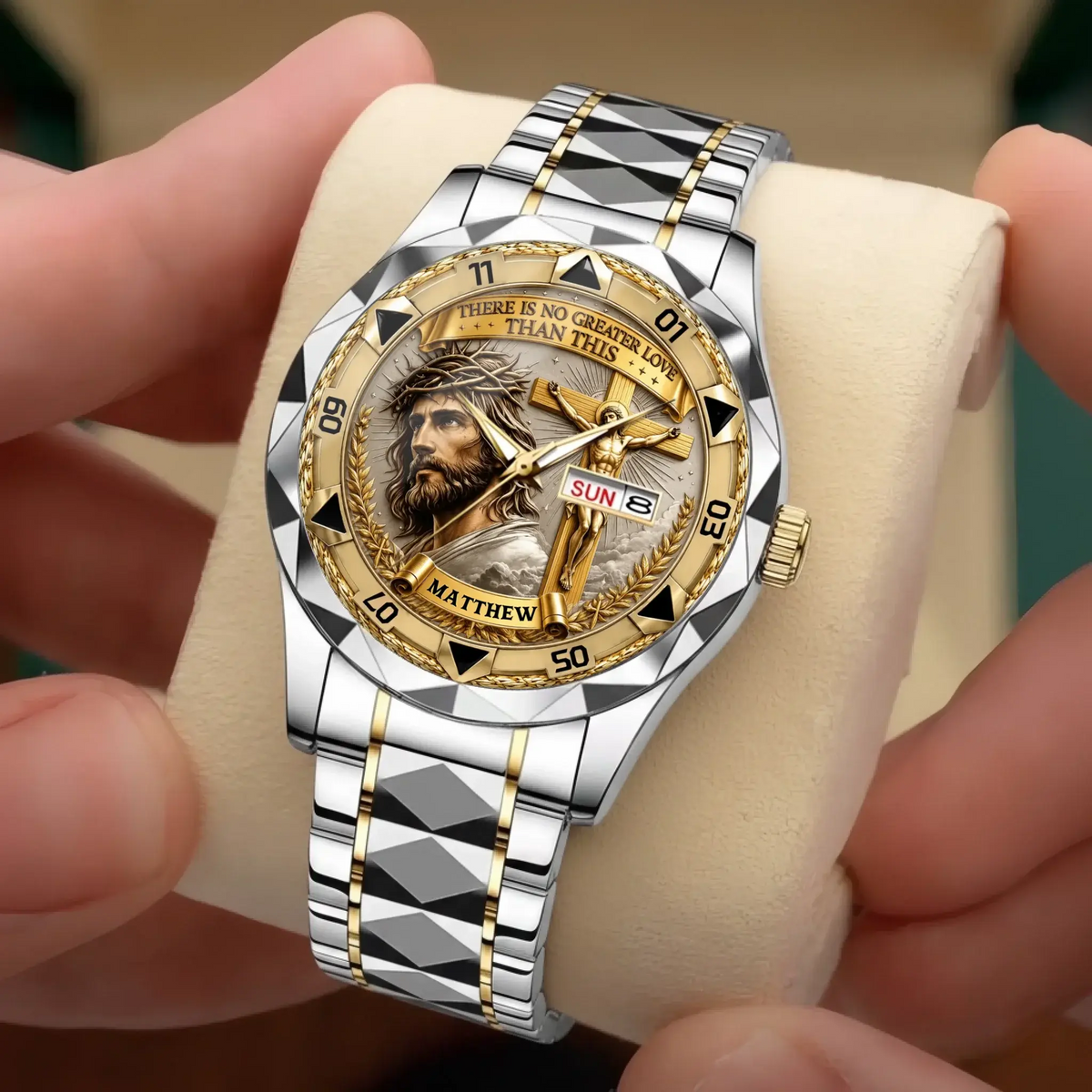Christian Crucifix Watch – Faith-Inspired Cross Design
