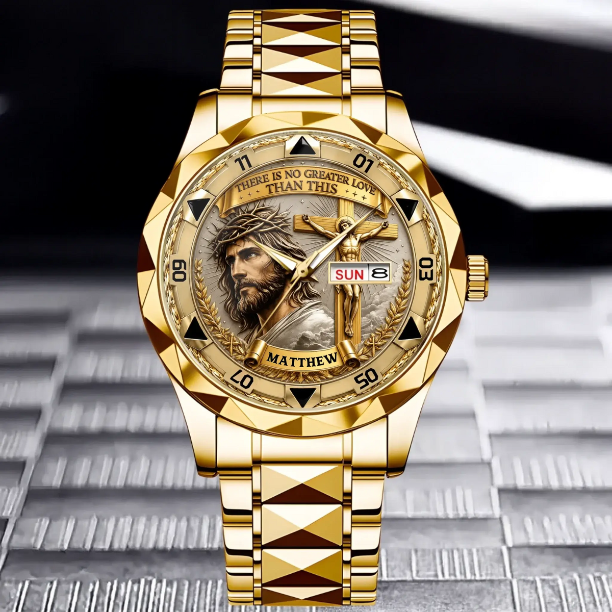 Christian Crucifix Watch – Faith-Inspired Cross Design