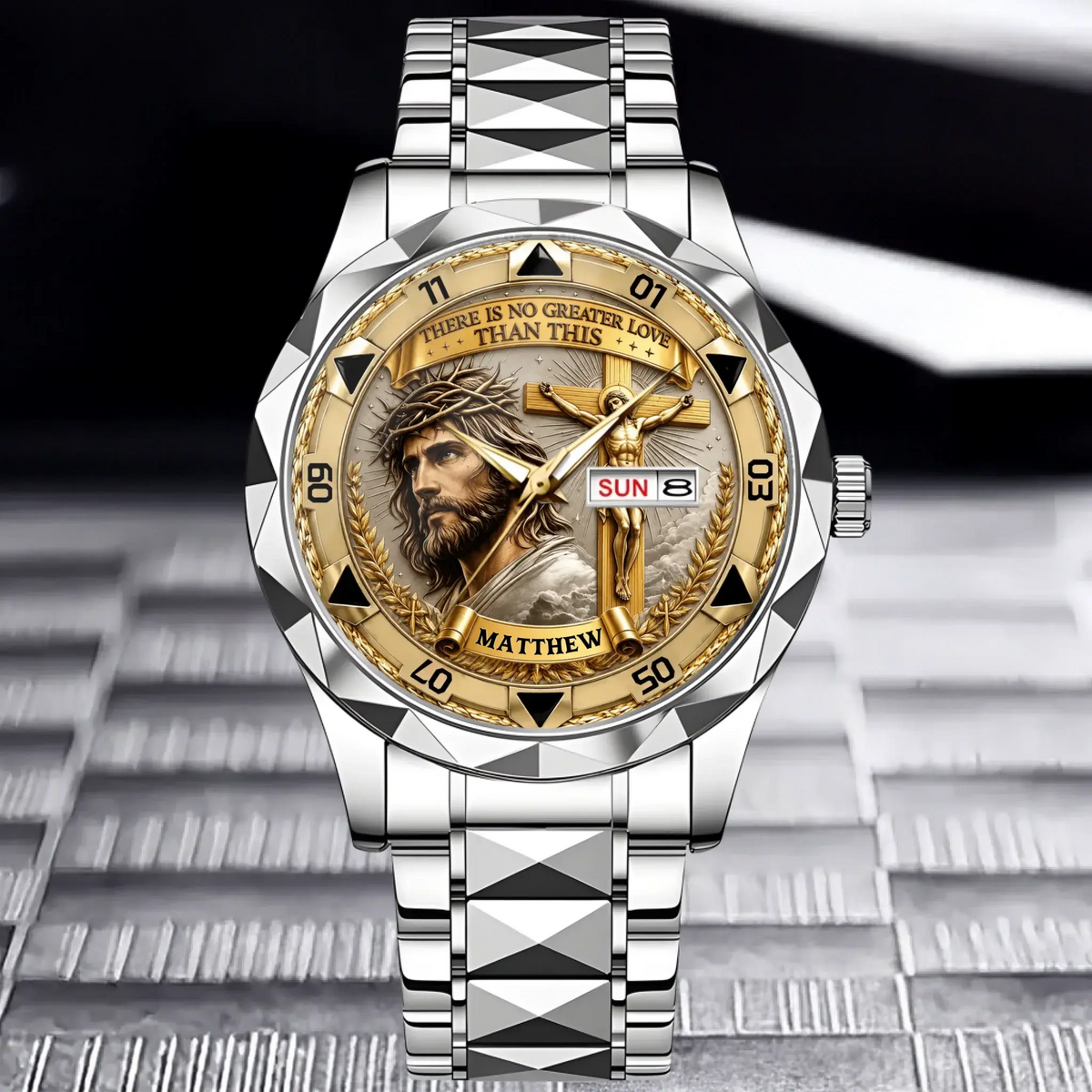 Christian Crucifix Watch – Faith-Inspired Cross Design