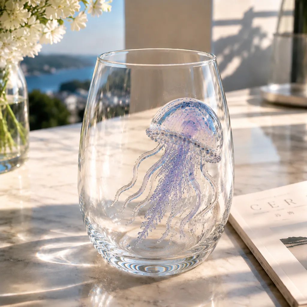 🌊 3D Ocean Animal Artisan Glassware Collection | For Fresher Sips, Sunlight-Catching Details, Coastal Elegance & Elevated Home Bar Vibes ✨