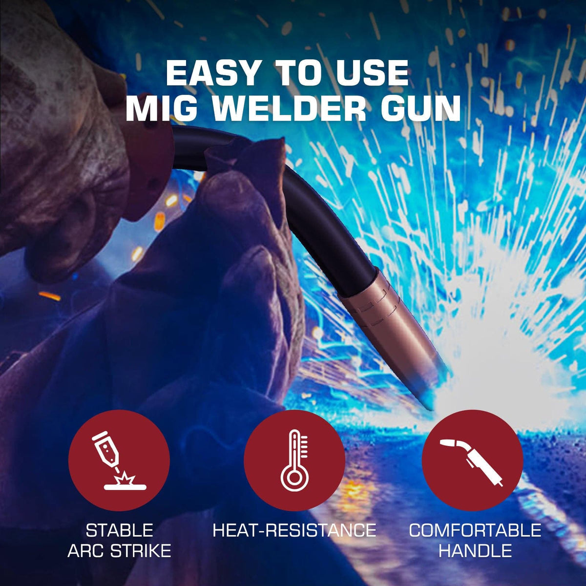 Lincoln Magnum 100L MIG Welding Gun K530-6 Replacement 100 Amp 10 ft Gun
