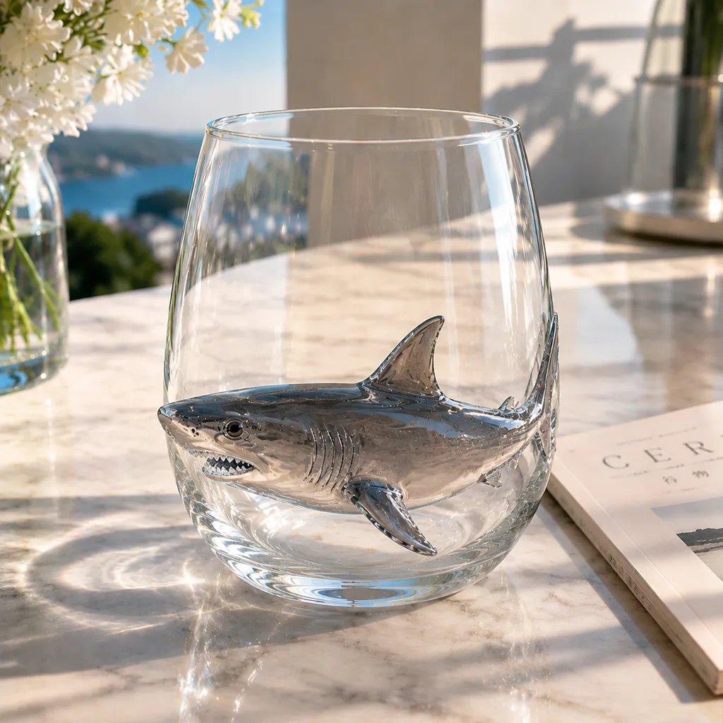 🌊 3D Ocean Animal Artisan Glassware Collection | For Fresher Sips, Sunlight-Catching Details, Coastal Elegance & Elevated Home Bar Vibes ✨