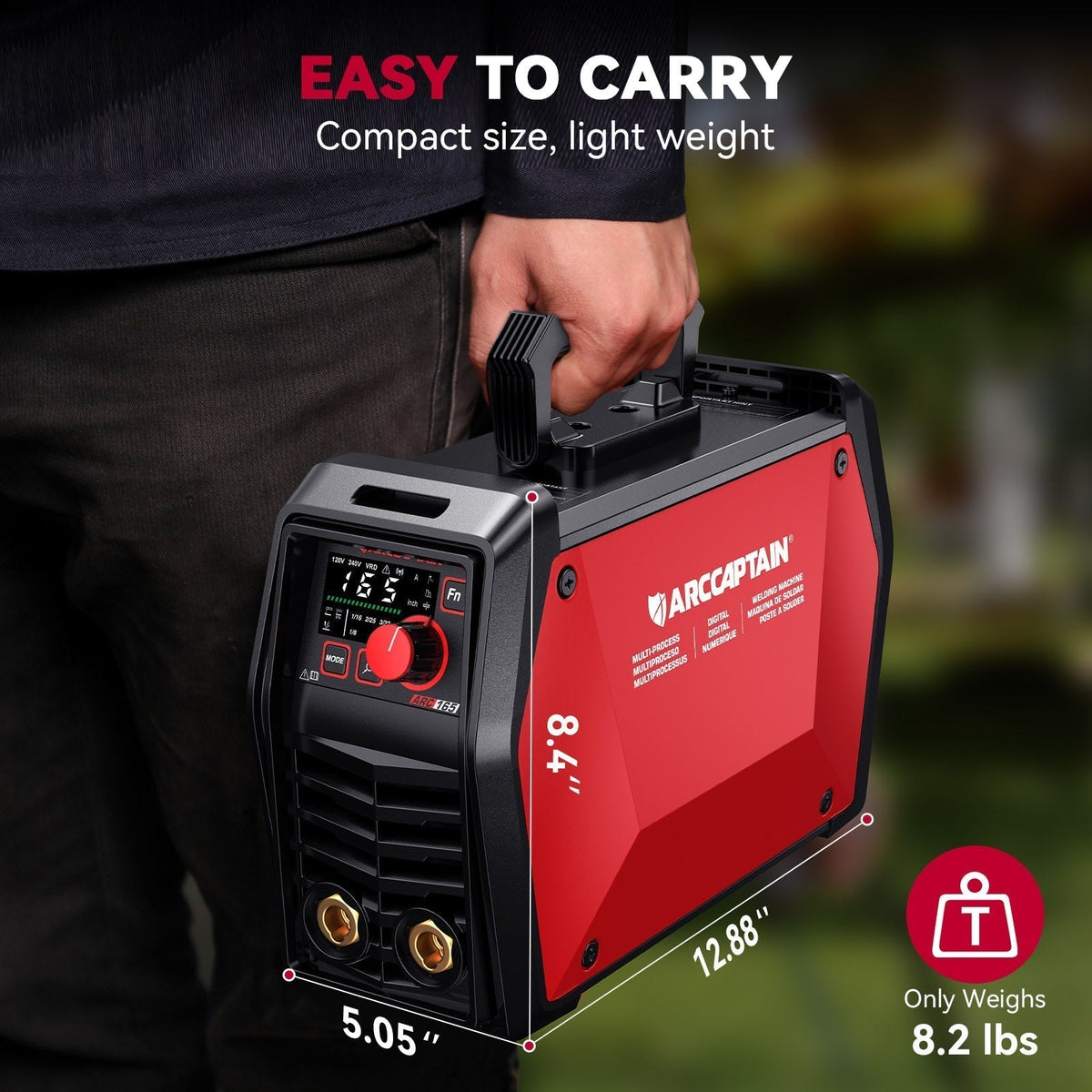 Arccaptain iControl ARC165 PRO Advanced SYN Stick and Lift TIG Welder