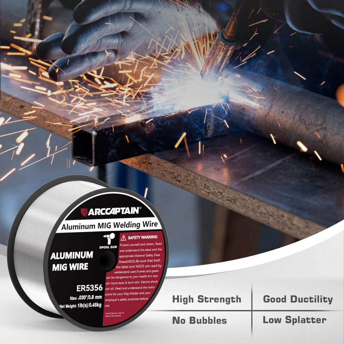 ER5356 Aluminum Welding Wire 1 LB MIG Wire for Spool Gun