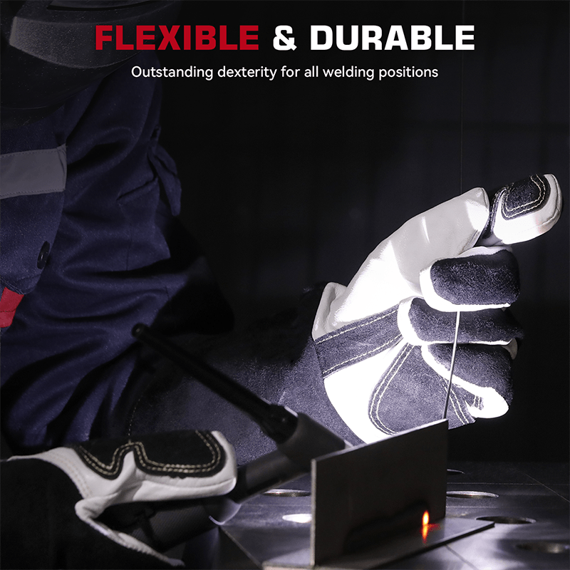 14 Inch Goatskin TIG Welding Gloves, Professional Protective Gloves for TIG Welding