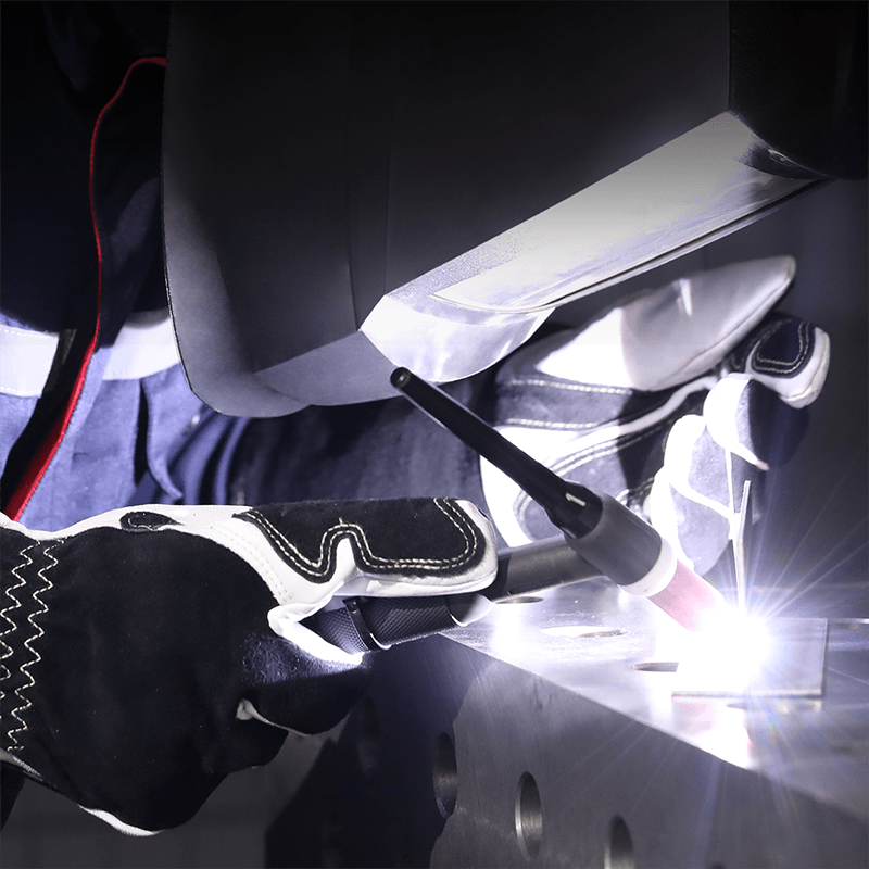14 Inch Goatskin TIG Welding Gloves, Professional Protective Gloves for TIG Welding
