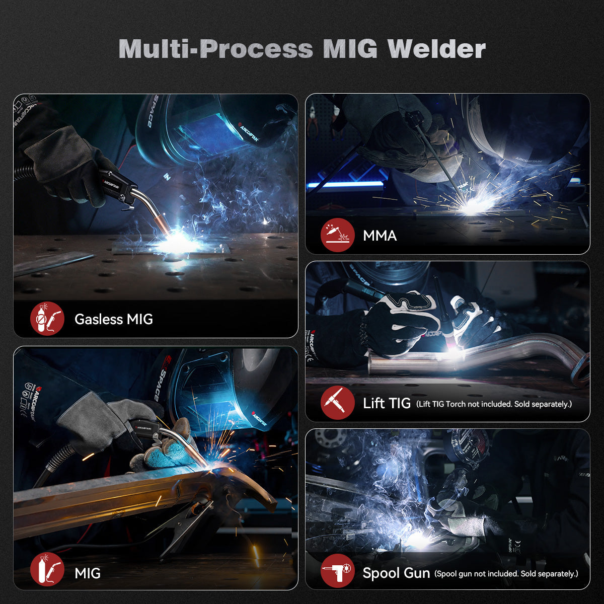 Arccaptain AIM-Forge 250A Industrial Heavy-Duty MIG Welder