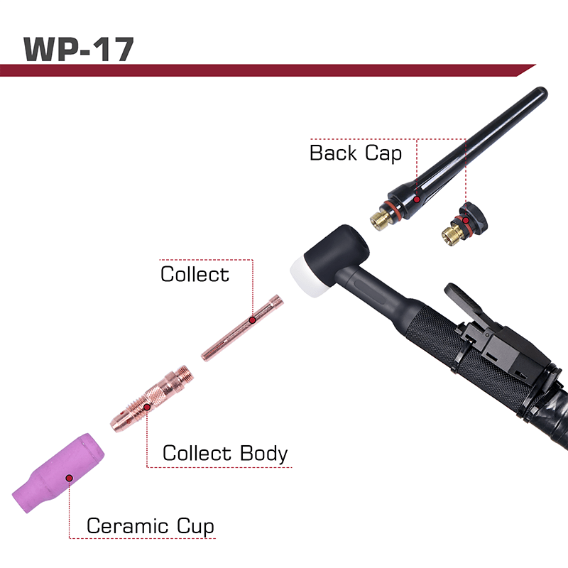 ARCCAPTAIN High Frequency Air Cooled TIG200 DC TIG Torch 13-FT 150 Amps Gun