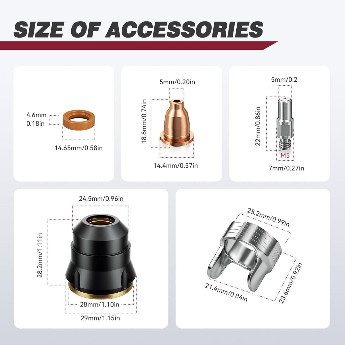 IPT60 Plasma Gouging Consumables Kit for CUT55 MP / CUT50 NON-HF