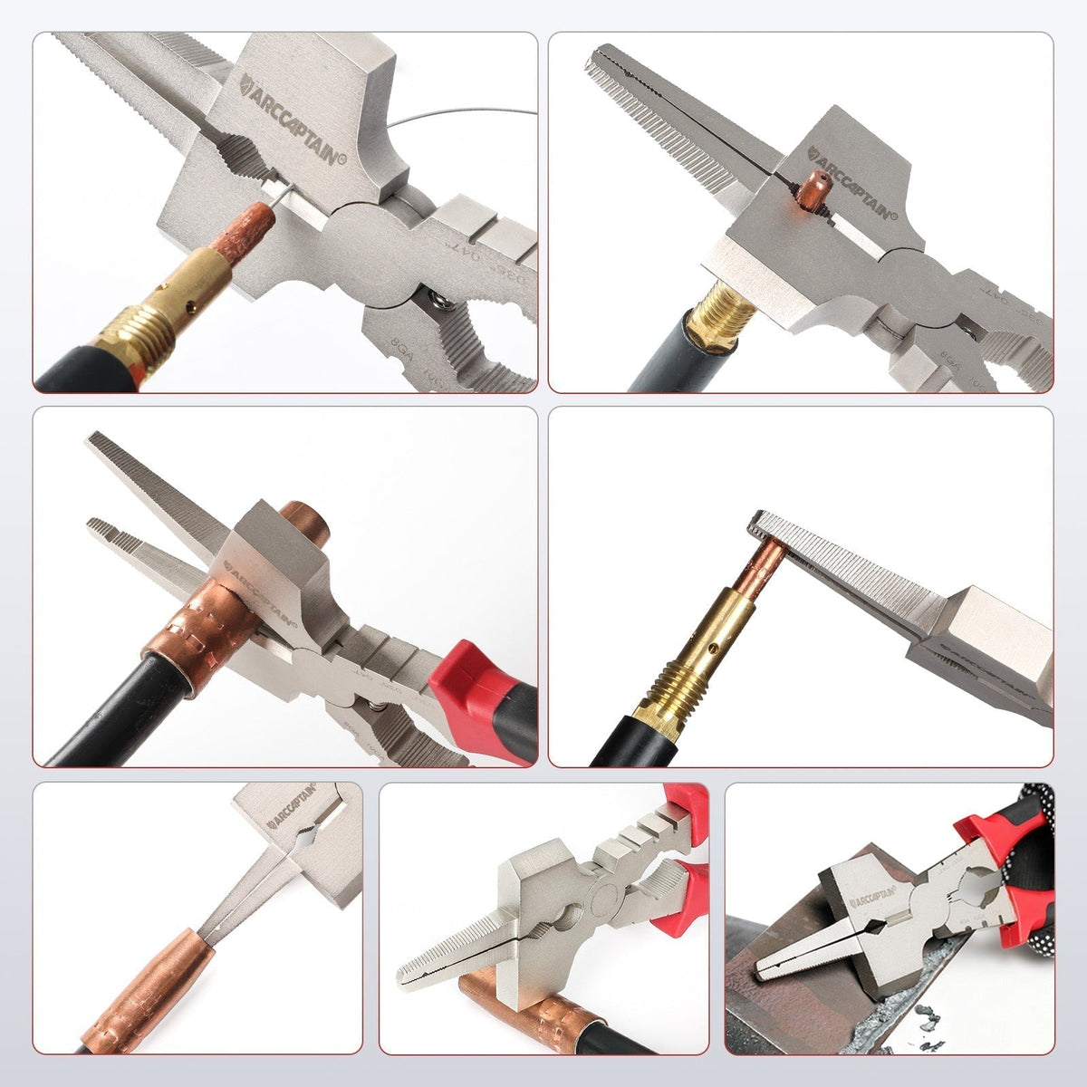Arccaptain Upgraded MIG Pliers with Rentention Chain
