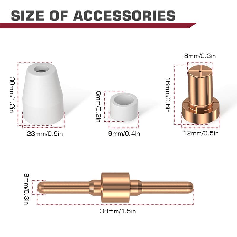 PT31 Plasma Cutter Consumables Kits Fit CUT50