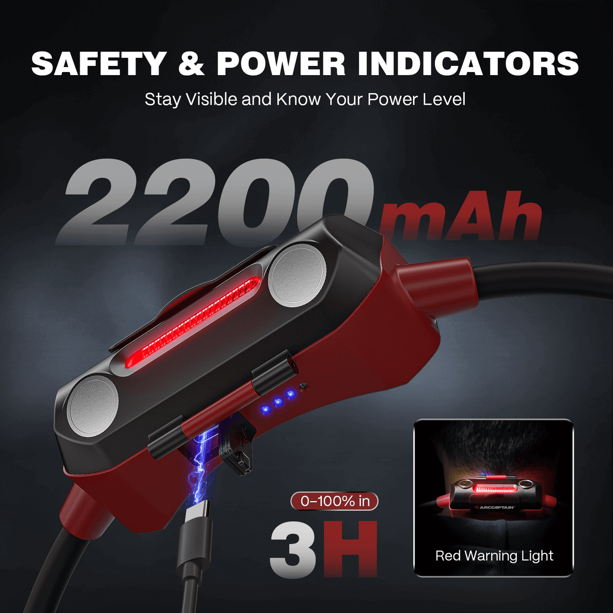 Arccaptain 500lm Rechargeable Neck Light for Welding Work