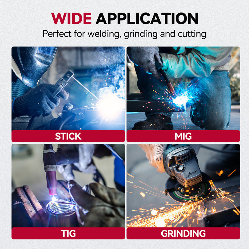 EXSpace X300 Super Large View Welding Helmet Black