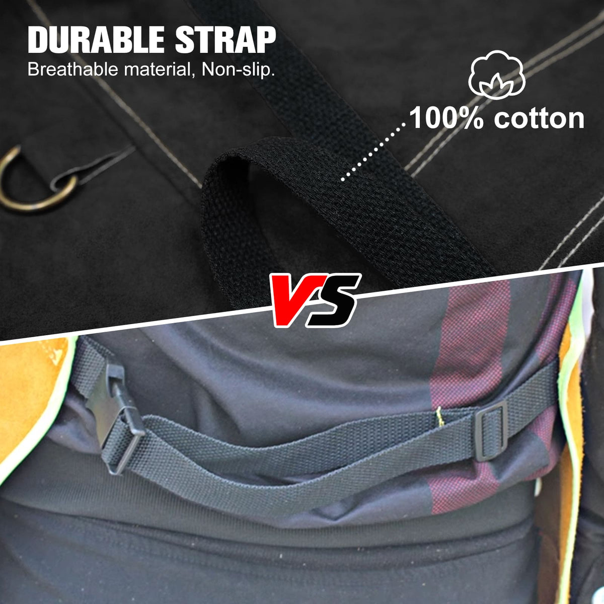Arccaptain Leather Welding Apron Heat Flame Resistant Apron for Welding