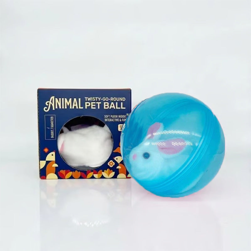 🔥2026 HOT SALE 50% OFF⏳|🐱🐾Auto-Rolling Ball with Mouse Hands-Free Play for Indoor Cats
