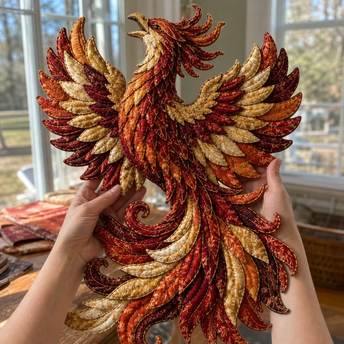 ⏳🌙 Beginner-Friendly Mythic Wilds DIY Layered Patchwork Art Kit | Complete Kit with Patterned Fabrics, Sewing Materials & Step-by-Step Guide Included 💕
