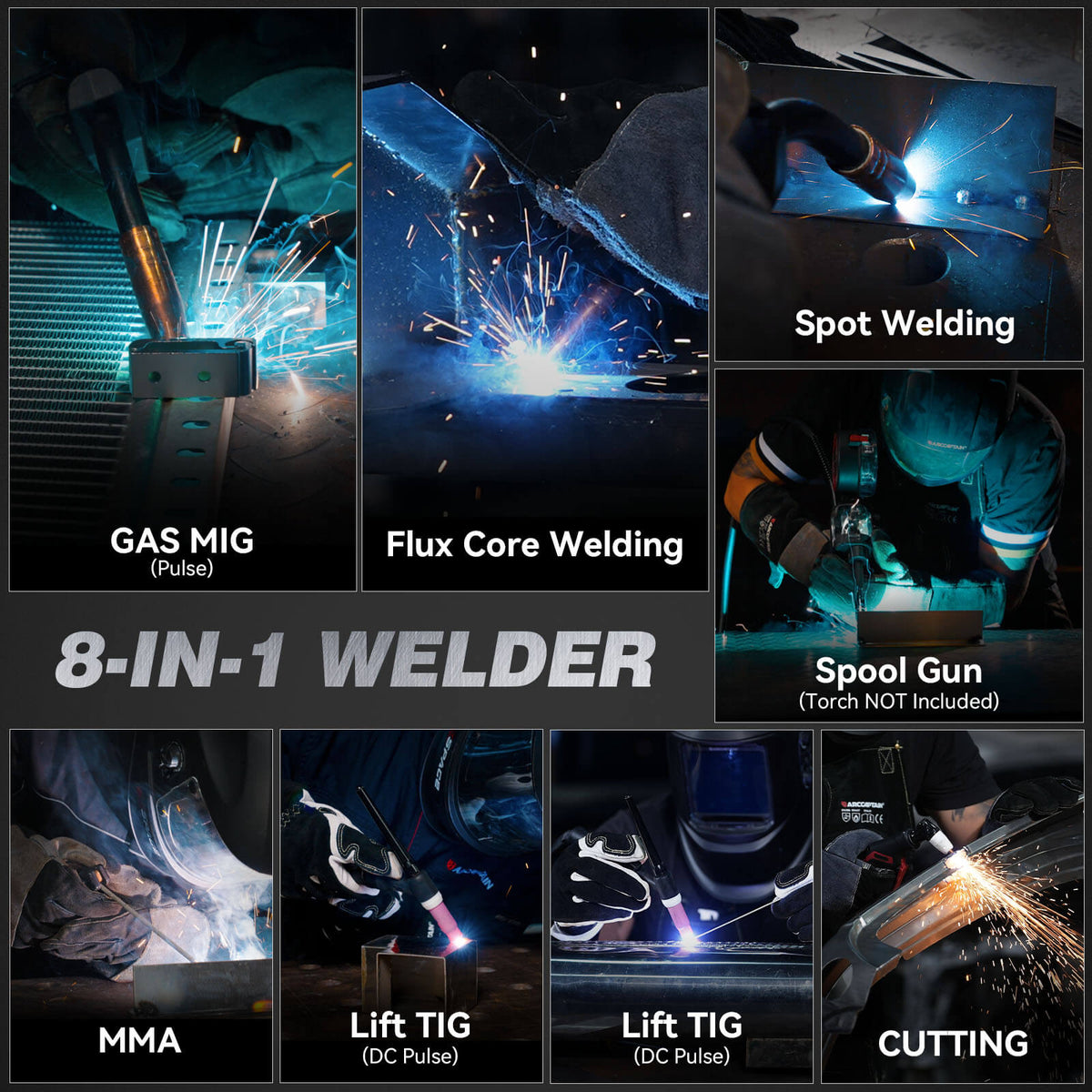 Arccaptain MIG205PCT Welding and Cutting Machine