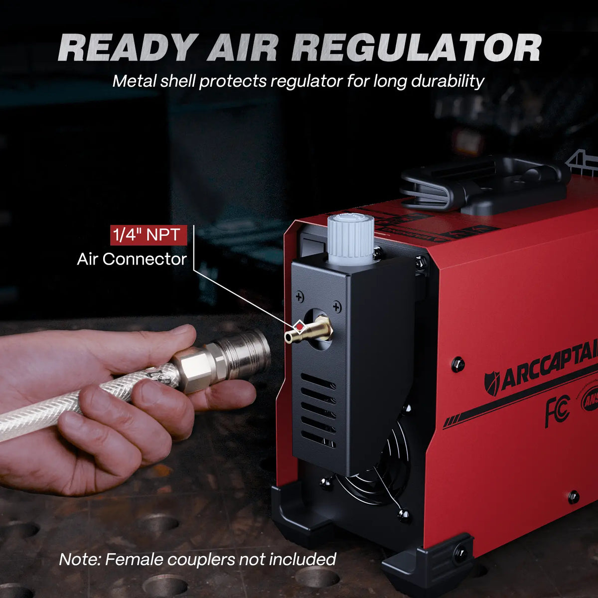 Arccaptain CUT55 NON-HF Plasma Cutter with Welding Helmet