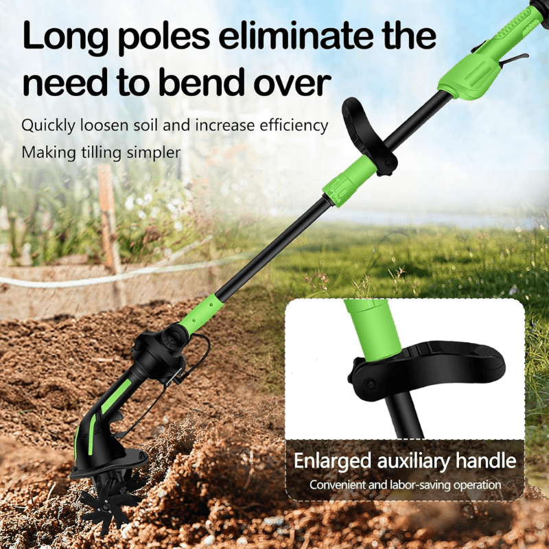 🔥Zavrlygoods™ Multifunctional 2-in-1 Cordless Tiller & Cultivator with Telescopic Pole