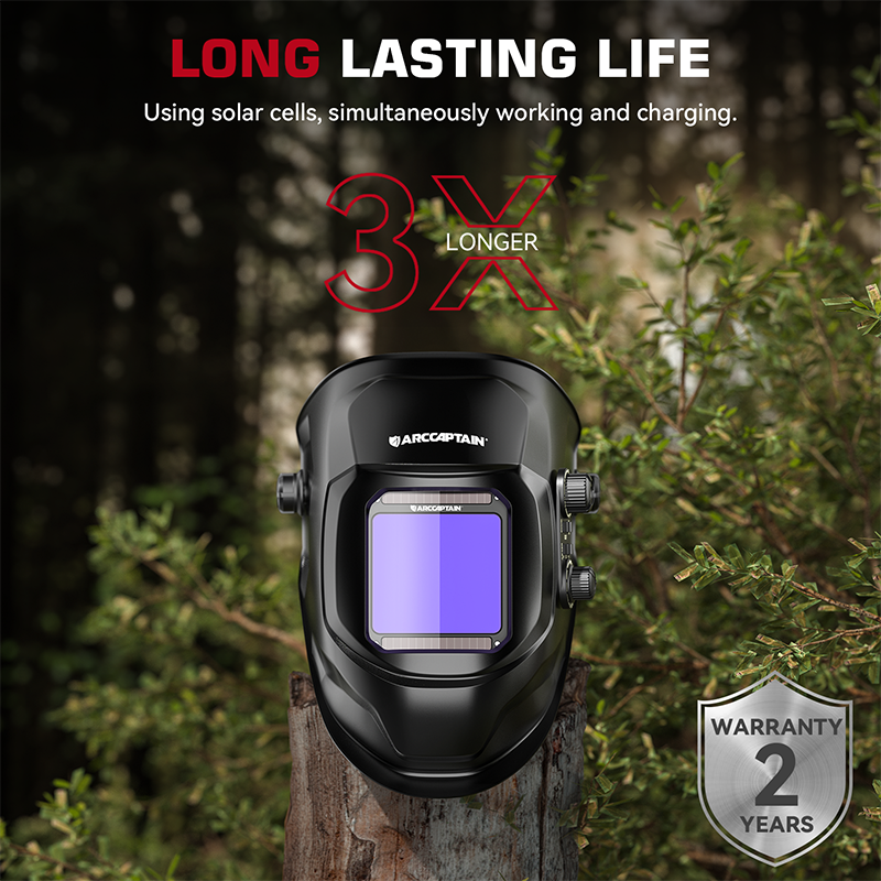 VisionMax X200 True Color Auto Darken Welding Helmet 3.94"X3.66"