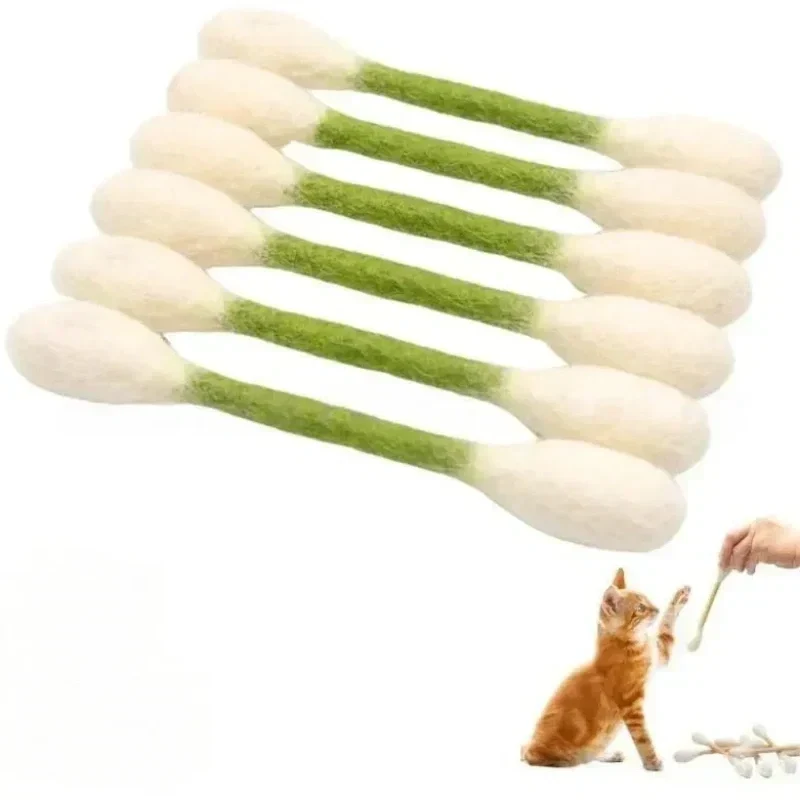 😻Interactive Swab Cat Toy with Catnip