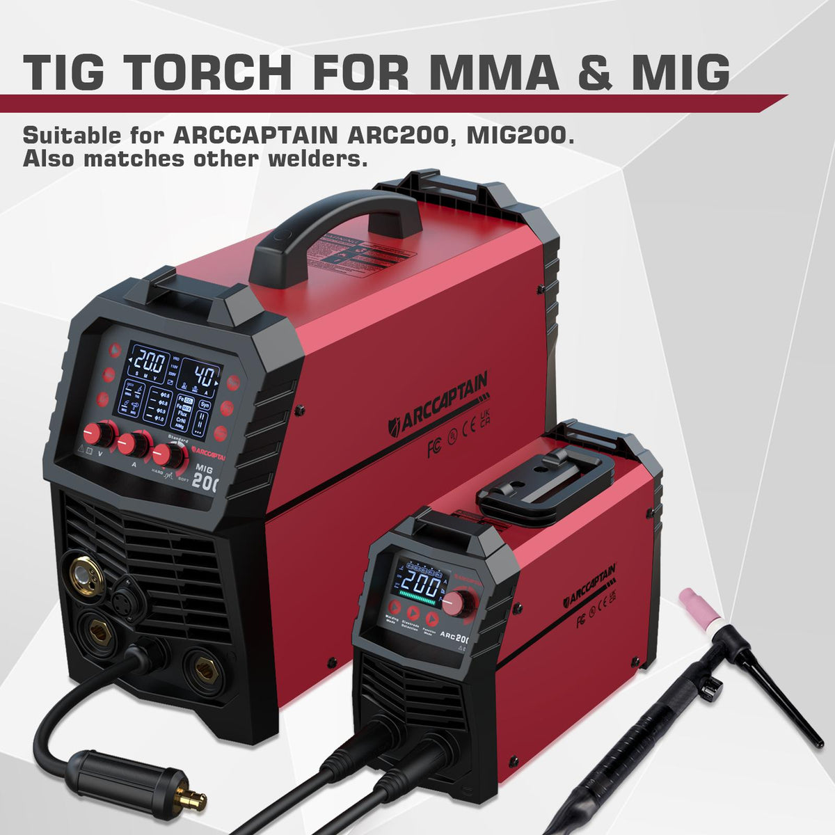 13ft WP-17V 150A Argon Lift TIG Torch with 35-50mm Connector