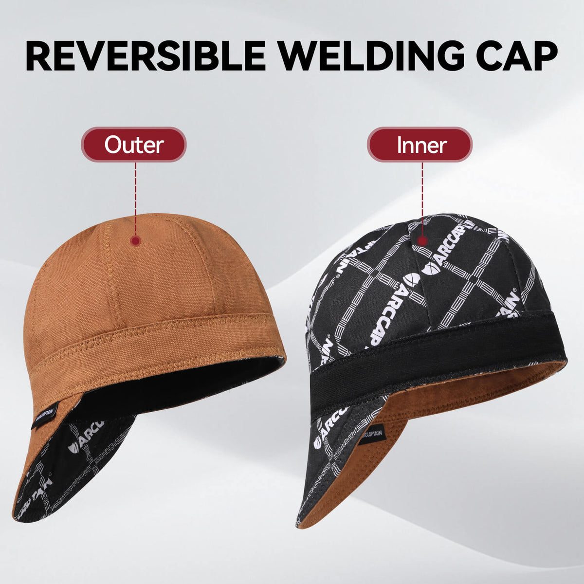 Arccaptain Welding Cap Washable Protective Hat
