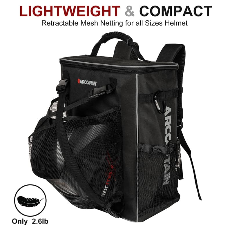 ARCCAPTAIN Welding Backpack Tool Bag Large Capacity Ultra Light Welding Helmet Backpack