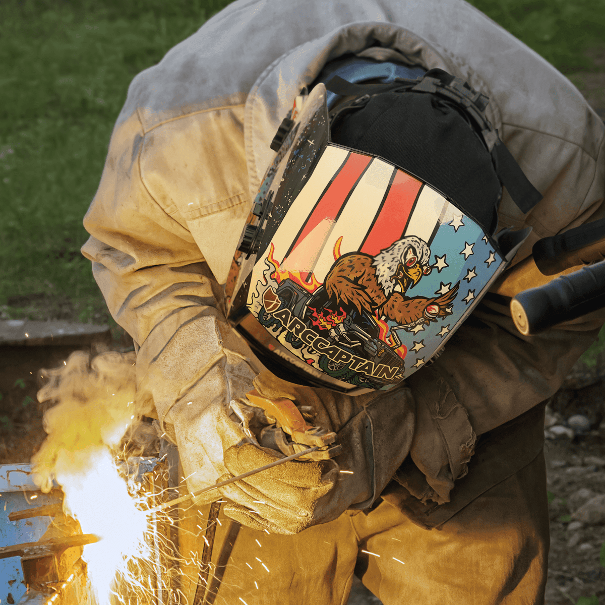 ARCCAPTAIN Welder Cap 2 Pack Fireproof & Durable Welding Cap
